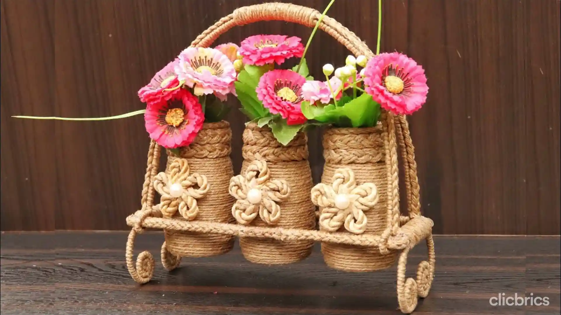 artificial flower decoration at home